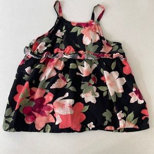 EUC girls floral Old Navy top, 5T